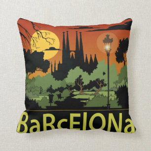 Barcelona Polyester Worpillow 40 x 40 cm Kussen