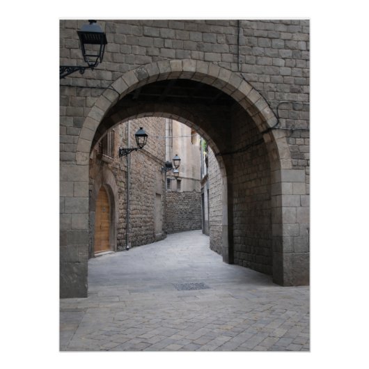 Barcelona-poort — Verticale Passage Perfect Poster (Voorkant)