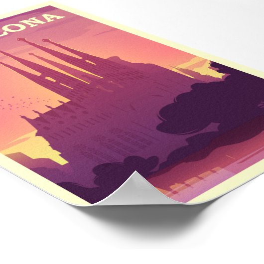 Barcelona Poster (Hoek)