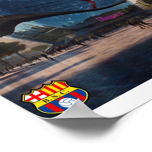 Barcelona Poster (Hoek)