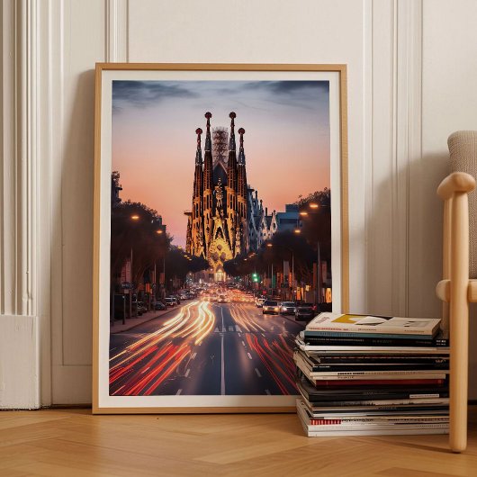 Barcelona Print Spanje Muurkunst Barcelona Poster
