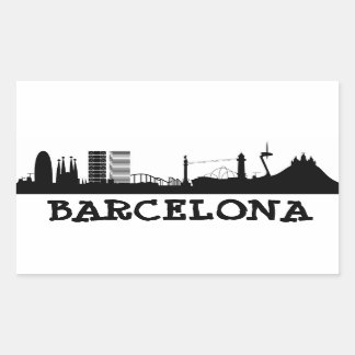 Barcelona Rechthoekige Sticker