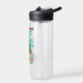 Barcelona retro Reisposter Waterfles (Links)
