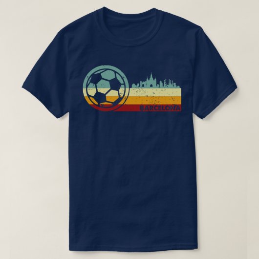Barcelona  Retro T-shirt (Design voorkant)