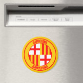 Barcelona Round Emblem Magneet (Insitu (Vaatwasser))