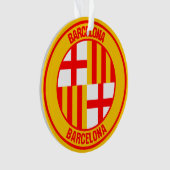 Barcelona Round Emblem Ornament (voorkant)