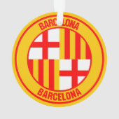 Barcelona Round Emblem Ornament (achterkant)
