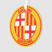 Barcelona Round Emblem Ornament (voorkant)