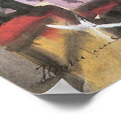 Barcelona 's nachts (eerste versie) door Walter Gr Poster (Hoek)