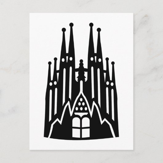 Barcelona Sagrada Familia Briefkaart (Voorkant)