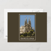 Barcelona Sagrada Familia Briefkaart (Voorkant / Achterkant)