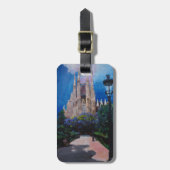 Barcelona Sagrada Familia met Park en Lantern Bagagelabel (Voorkant verticaal)