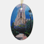Barcelona Sagrada Familia met Park en Lantern Keramisch Ornament (Links)