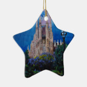 Barcelona Sagrada Familia met Park en Lantern Keramisch Ornament (Rechts)