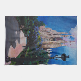 Barcelona Sagrada Familia met Park en Lantern Theedoek
