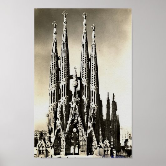 Barcelona, Sagrada Familia Poster (Voorkant)