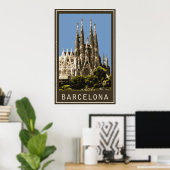 Barcelona Sagrada Familia Poster (Thuiskantoor)