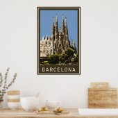 Barcelona Sagrada Familia Poster (Keuken)