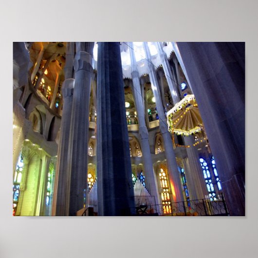 Barcelona. Sagrada Familia. Poster (Voorkant)