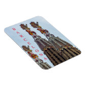 Barcelona Sagrada Familia steeples friet magnet Magneet (Rechterzijde)