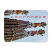 Barcelona Sagrada Familia steeples friet magnet Magneet (Horizontaal)