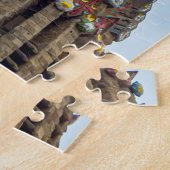 Barcelona Sagrada Familia steeples uitzicht puzzel Legpuzzel (Zijkant)