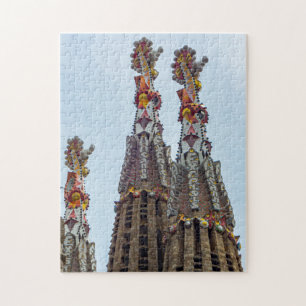 Barcelona Sagrada Familia steeples uitzicht puzzel Legpuzzel