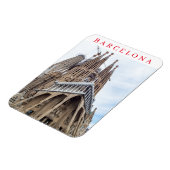 Barcelona Sagrada Familia uitzicht koelkastmagneet Magneet (Linkerzijde)