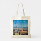 Barcelona seen from Tibidabo tote bag (Achterkant)