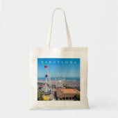 Barcelona seen from Tibidabo tote bag (Voorkant)