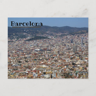 Barcelona Skyline Briefkaart