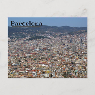 Barcelona Skyline Briefkaart