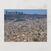 Barcelona Skyline Briefkaart (Voorkant)