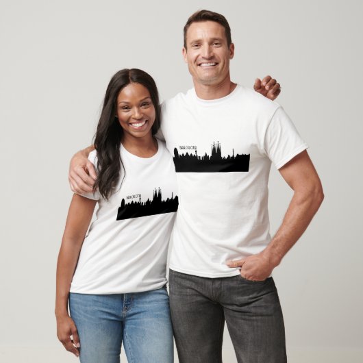 barcelona skyline t-shirt (Unisex)