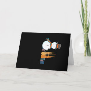 Barcelona Snowman Kaart