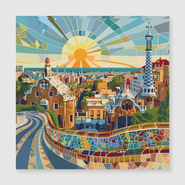 Barcelona Souvenir Imán (Voorkant)