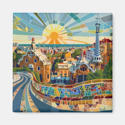 Barcelona Souvenir Magneet (Voorkant)