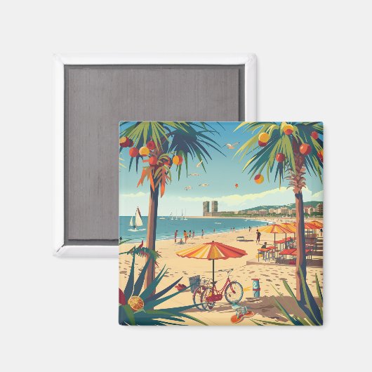 Barcelona Souvenir  Magneet (Voorkant / Achterkant)