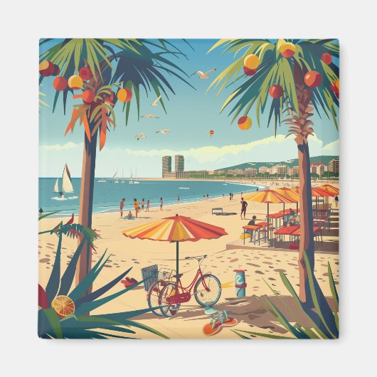 Barcelona Souvenir  Magneet (Voorkant)