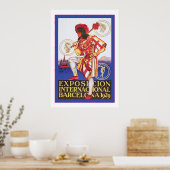 Barcelona ~ Spaanse toelichting Poster (Keuken)