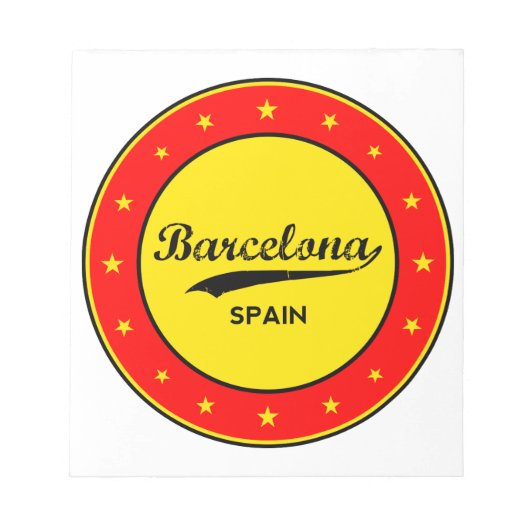 Barcelona, Spain, circle Notitieblok (Voorkant)