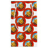 Barcelona, Spain, circle, red Klein Cadeauzakje (Achterkant)