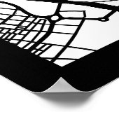 Barcelona Spain City Map Poster (Hoek)