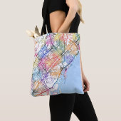  Barcelona Spain City Map Tote Bag (Dichtbij)