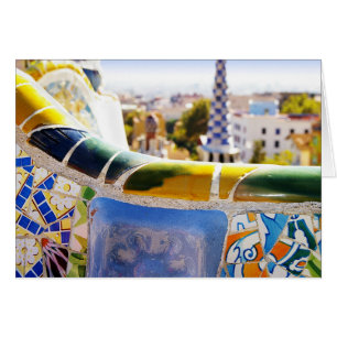 Barcelona Spain Gaudi Park Guell Foto