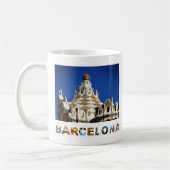 Barcelona Spain Gaudi Park Guell Foto Koffiemok (Links)