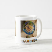 Barcelona Spain Gaudi Park Guell Foto Koffiemok (Voorkant rechts)