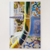 Barcelona Spain Parc Guell Travel Foto Legpuzzel (Verticaal)