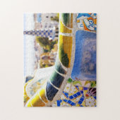 Barcelona Spain Parc Guell Travel Foto Legpuzzel (Verticaal)