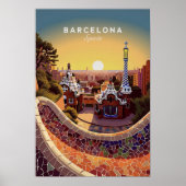 Barcelona Spain Poster (Voorkant)